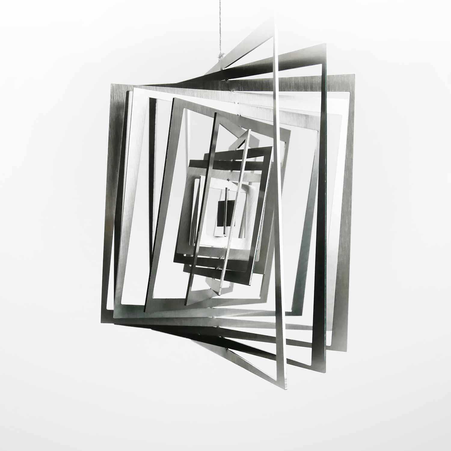 3D-Windspiel Quadrat getwistet